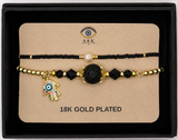 18K G. P. Adj 2 Pc Br Set - B058
