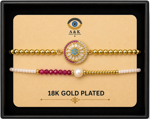 18K G. P. Adj 2 Pc Br Set - B023