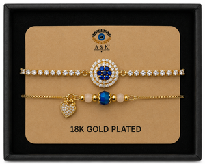 18K G. P. Adj 2 Pc Br Set - B088