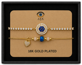 18K G. P. Adj 2 Pc Br Set - B088