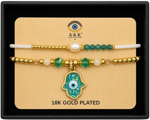 18K G. P. Adj 2 Pc Br Set - B062