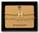 18K G. P. Adj 2 Pc Br Set - B-ABC