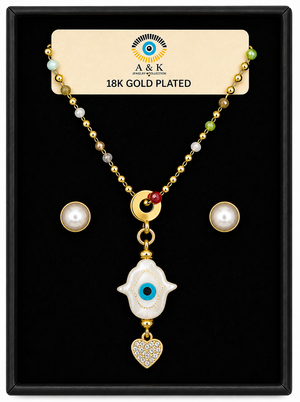 18K G. P. Adj 2 Pc Neck Set - N208