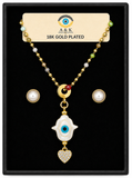 18K G. P. Adj 2 Pc Neck Set - N208