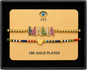 18K G. P. Adj 2 Pc Br Set - B018