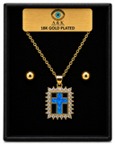 18K G. P. Adj 2 Pc Neck Set - N240