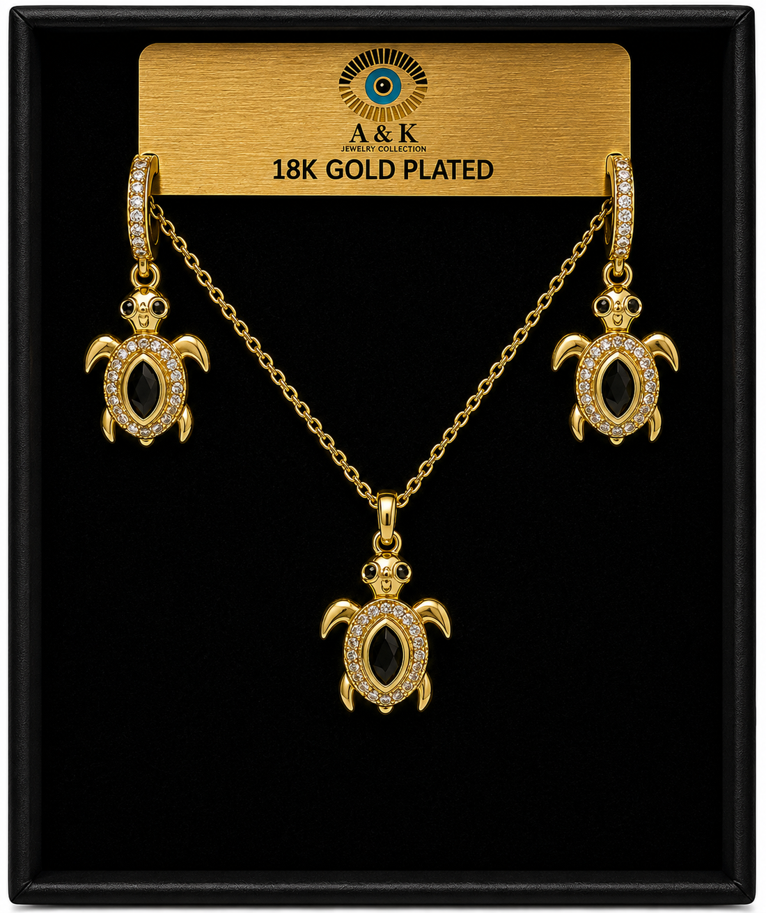 Turtle Necklace Set