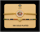 18K G. P. Adj 2 Pc Br Set - B045