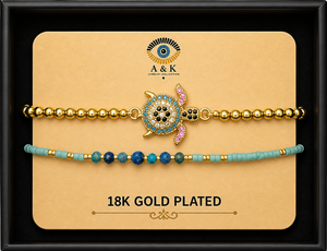 18K G. P. Adj 2 Pc Br Set - B027
