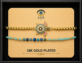 18K G. P. Adj 2 Pc Br Set - B027