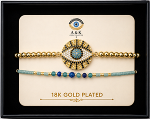 18K G. P. Adj 2 Pc Br Set - B031