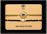 18K G. P. Adj 2 Pc Br Set - B016