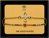 18K G. P. Adj 2 Pc Br Set - B048