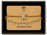18K G. P. Adj 2 Pc Br Set - B-ABC