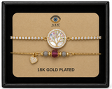 18K G. P. Adj 2 Pc Br Set - B095