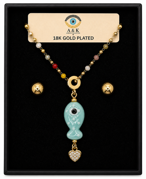 18K G. P. Adj 2 Pc Neck Set - N211