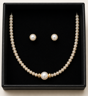 18K G. P. Adj 2 Pc NK Set - N276