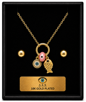18K G. P. Adj 2 Pc Neck Set - N203