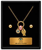 18K G. P. Adj 2 Pc Neck Set - N203