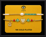 18K G. P. Adj 2 Pc Br Set - B067