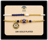 18K G. P. Adj 2 Pc Br Set - B059