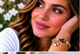 Black Ceramic Fish Charm Bracelet – 18K Gold Plated