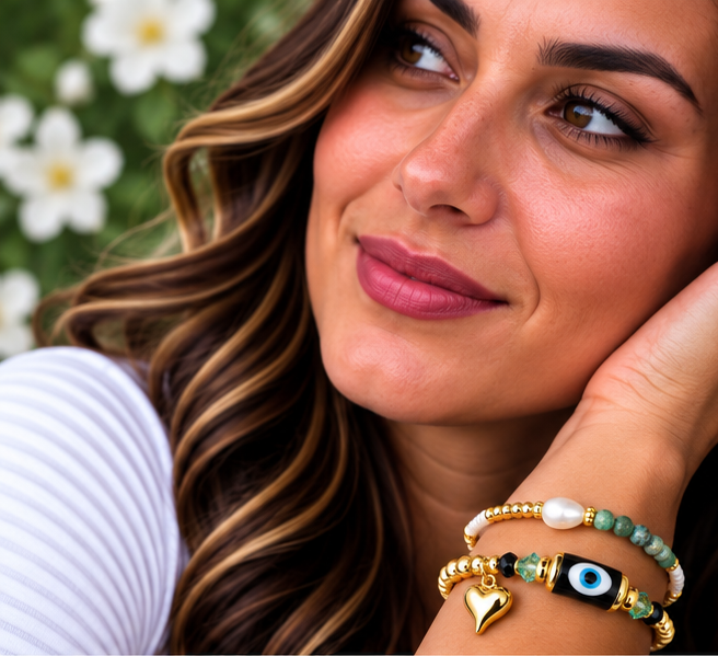 Turkish Evil Eye Bracelet Set