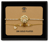 18K G. P. Adj 2 Pc Br Set - B073