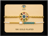 18K G. P. Adj 2 Pc Br Set - B039