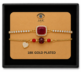 18K G. P. Adj 2 Pc Br Set - B070
