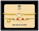 18K G. P. Adj 2 Pc Br Set - B063