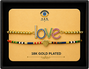 18K G. P. Adj 2 Pc Br Set - B025