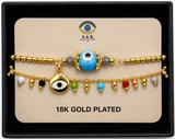 18K G. P. Adj 2 Pc Br Set - B060