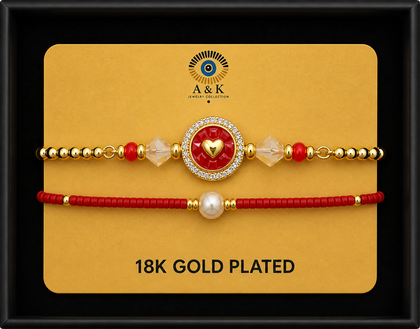 18K G. P. Adj 2 Pc Br Set - B054