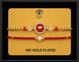 18K G. P. Adj 2 Pc Br Set - B054