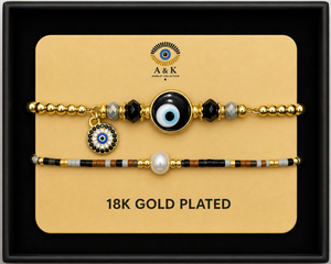 18K G. P. Adj 2 Pc Br Set - B047
