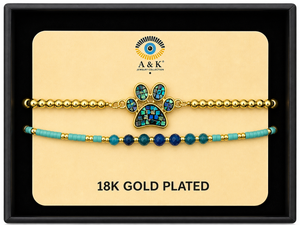 18K G. P. Adj 2 Pc Br Set - B063