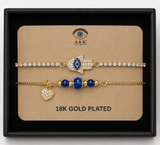 18K G. P. Adj 2 Pc Br Set - B092