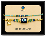 18K G. P. Adj 2 Pc Br Set - B064