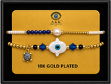 18K G. P. Adj 2 Pc Br Set - B066