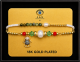 18K G. P. Adj 2 Pc Br Set - B055