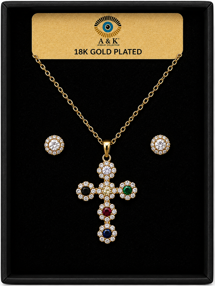 18K G. P. Adj 2 Pc NK Set - N205