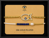 18K G. P. Adj 2 Pc Br Set - B013