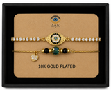 18K G. P. Adj 2 Pc Br Set - B087