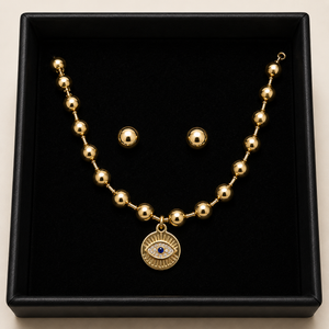 18K G. P. Adj 2 Pc NK Set - N278