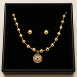 18K G. P. Adj 2 Pc NK Set - N278