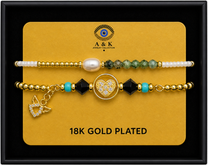 18K G. P. Adj 2 Pc Br Set - B067