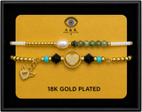 18K G. P. Adj 2 Pc Br Set - B067