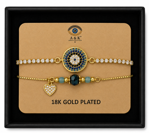18K G. P. Adj 2 Pc Br Set - B072