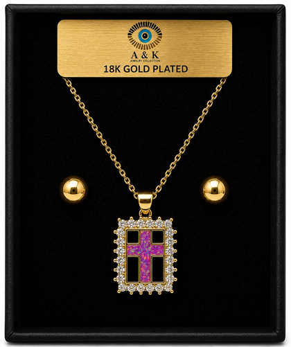 18K G. P. Adj 2 Pc NK Set - N240